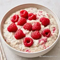 Overnight Oats Himbeeren mit Chia-Samen
