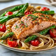 Pasta Gr&uuml;ner Spargel Lachs in 25 Minuten