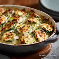 Zucchini Auflauf mit K&auml;se So wird er cremig und schnittfest
