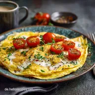 Omelett Rezept Perfektes cremiges Omelett in 3 Minuten zubereiten