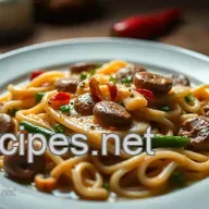 Einfaches Putengeschnetzeltes in Sahnesauce mit Gem&uuml;se f&uuml;r die Familie