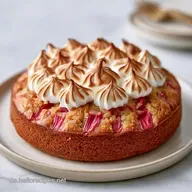 Rhabarberkuchen mit Baiserhaube (65 Min)