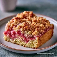 Rhabarberkuchen Mit Streuseln f&uuml;r 20