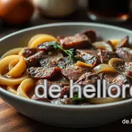 Rindfleisch mit Zwiebeln Rezept: So schmeckt's wie vom Imbiss!
