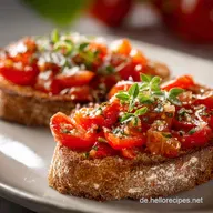 R&ouml;stbrot mit Tomaten: Italienischer Feierabend-Snack in 23 Minuten