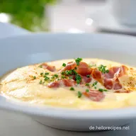R&uuml;hrei mit Schinken: Cremig in 15 Min Einfaches Rezept