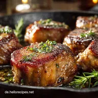 Die besten Schweinekoteletts in Knoblauchbutter Perfekt arrosiert
