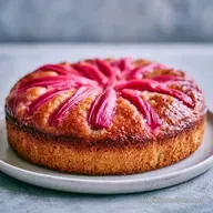 Rhabarber Puddingkuchen f&uuml;r 12 St&uuml;cke