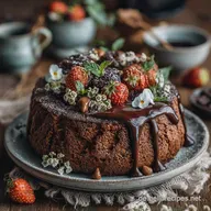 Veganer Schokokuchen Saftigster R&uuml;hrkuchen mit Ganasch blitzschnell