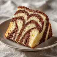 Zebrakuchen mit Naturjoghurt: Fluffig