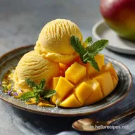 Mango Eis: Samtig, cremig und kalorienarm selber machen