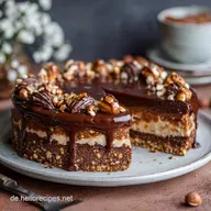 Snickers Torte Veganer NussKaramellTraum ohne Backen
