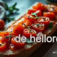 Sonnige Tomaten Bruschetta: Italienischer Genuss! [bruschetta]