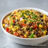 Southwest Quinoa Salat mit Bohnen und Mais f&uuml;r 4 Portionen