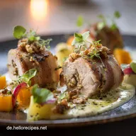 Schweinemedaillons im Speckmantel mit SchmandSahne: S&auml;mig Zart