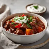 Szegediner Gulasch Rezept Original im Schnellkochtopf