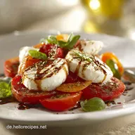 TomatenMozzarellaSalat: Das Original Rezept f&uuml;r cremigen Genuss