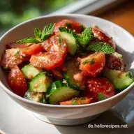 TomatenGurken Salat Rezept: Fertig in 10 Min