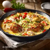 h&auml;hnchen paprikapfanne frischk&auml;se cremige h&auml;hnchen