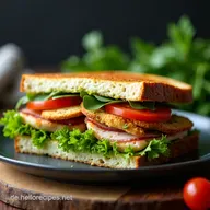 Truthahn Pesto Sandwich Mein Blitzrezept f&uuml;r Genie&szlig;er