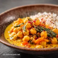Vegane Rezepte: Cremiges Kichererbsen-Curry (30 Minuten One Pot)