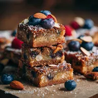 Fr&uuml;hst&uuml;cksblondies: Vegane Riegel ohne Zucker Meal Prep Fr&uuml;hst&uuml;ck