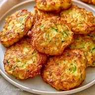 Vegane Zucchini-Kartoffelpuffer mit Haferflocken