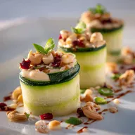 Zucchini Sushi mit Cashew Mayonnaise Low Carb veganer SommerHit