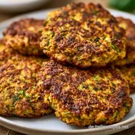 Zucchinipuffer mit Haferflocken: Knusprig