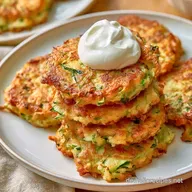 Zucchinipuffer mit Quark in 35 Minuten