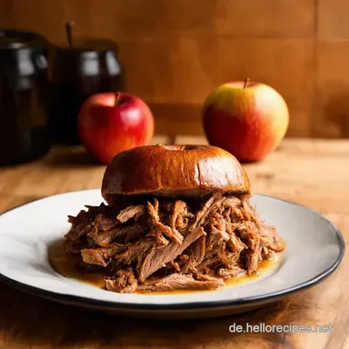 ApfelCider Pulled Pork aus dem Crockpot So saftig Rezeptkarte