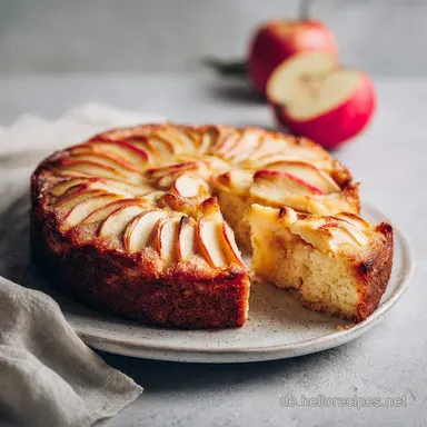 Apfelkuchen Hei&szlig;luftfritteuse f&uuml;r 8 Portionen Rezeptkarte