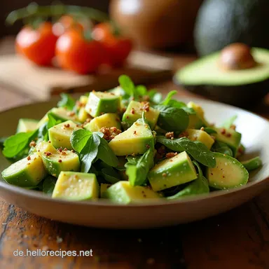 Avocado H&auml;hnchensalat Deluxe Schnell Gesund Lecker Rezeptkarte