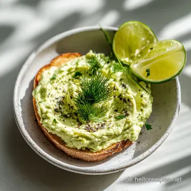 Avocadocreme mit Frischkäse in 10 Minuten: Cremiger Dip Rezeptkarte