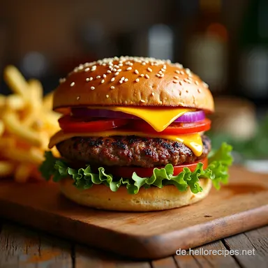 Saftige BBQ Cheeseburgers Mein ultimatives Grillrezept Rezeptkarte