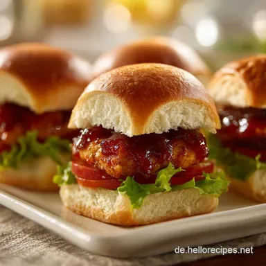 BBQ Chicken Sliders in 30 Minuten zubereiten Rezeptkarte
