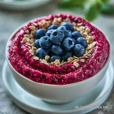 Smoothie Bowl Rezept mit Beeren in 5 Min Rezeptkarte