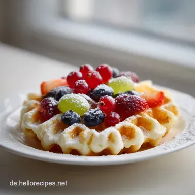 Belgische Waffeln mit Hagelzucker: Knusprig und Fluffig Rezeptkarte