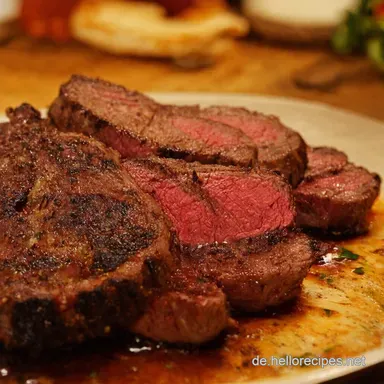 Biergarten Nackensteak Meine LieblingsMarinade So lecker Rezeptkarte