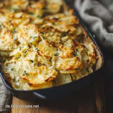 Blitz-Kartoffelgratin: Einfach & Lecker mit Gekochten Kartoffeln Rezeptkarte