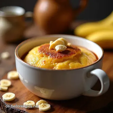 BlitzBananenbrot aus der Tasse Mein schneller Mug Cake Rezeptkarte