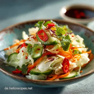 Asiatischer Gurkensalat Rezept Knackig Schnell für Grillpartys Rezeptkarte