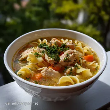BlitzHhnerNudelSuppe Fertig in nur 30 Minuten: Oma-Geschmack Rezeptkarte