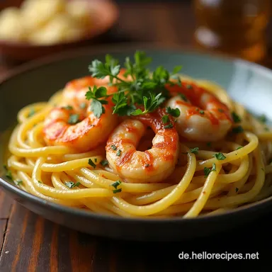 Blitzschnelle KnoblauchButterGarnelenScampi Das beste Abendessen unter 25 Min Rezeptkarte