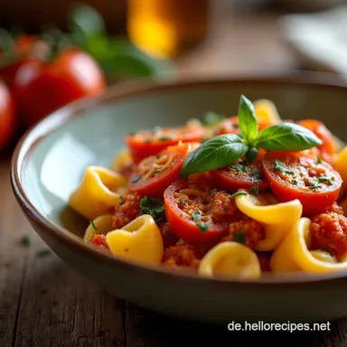 One Pot Tortellini Cremiger SpinatTomatenGenuss Rezeptkarte