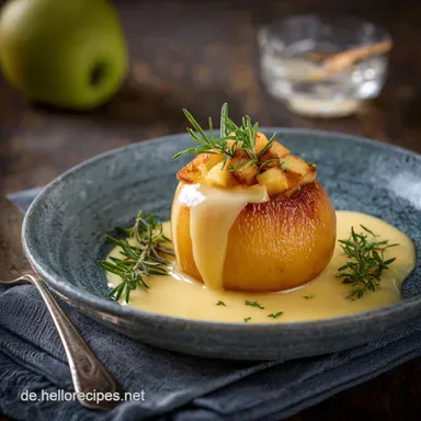 Bratapfel mit Vanilleso&szlig;e: Omas Rezept f&uuml;r den Winter-Klassiker Rezeptkarte