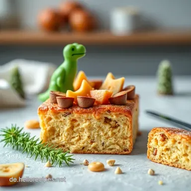 Bronto-Kuchen: Dino Kasten Kuchen Backen - Kinderleicht! Rezeptkarte