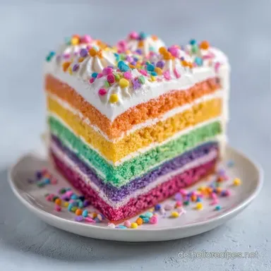 Bunter Kinder Geburtstagskuchen f&uuml;r 15 Rezeptkarte