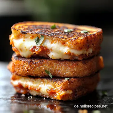 Chicken Parm Grilled Cheese Schnelles Glück für Feinschmecker Rezeptkarte