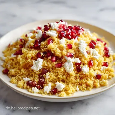 Couscous Salat mit Granatapfel f&uuml;r 4 Rezeptkarte